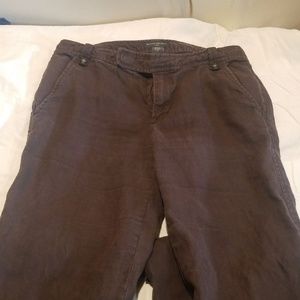 Brown Banana Republic linen pants
